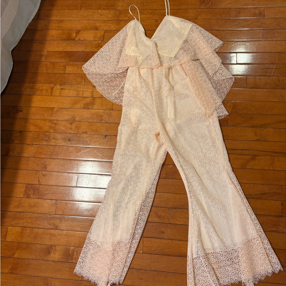 Size XS light pink jumpsuit